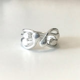 Sølvring - "Ormebol"