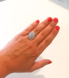 Sølvring - Blonde Agat