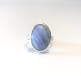 Sølvring - Blonde Agat