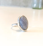 Sølvring - Blonde Agat