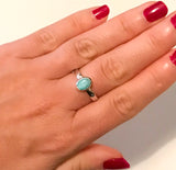 Sølvring - Amazonitt