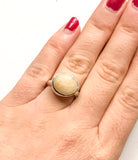 Sølvring med sommerminner M