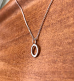 Enkel Oval - Sølvsmykke