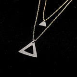 2 stk. Sølvsmykker - Fare og liten trekant