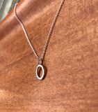 Enkel Oval - Sølvsmykke