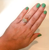 Sølvring med sommerminner S