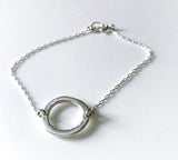 Rund, liten - armbånd i sølv