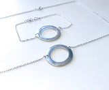 Rund (stor) - smykke og armbånd i sølv