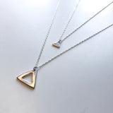 2 stk. Sølvsmykker - Fare og liten trekant