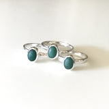 Sølvring - Aventurin Kvarts