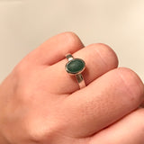 Sølvring - Aventurin Kvarts