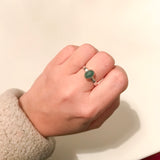 Sølvring - Aventurin Kvarts