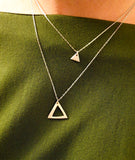 Trekant, liten - Sølvsmykke
