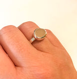 Sølvring med sommerminner S