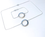 Rund (stor) - smykke og armbånd i sølv