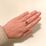 Sølvring - Aventurin Kvarts