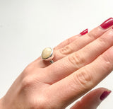 Sølvring med sommerminner M