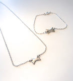 Sløyfe - smykke og armbånd i sølv