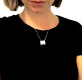 Oppned krone - Sølvsmykke