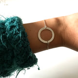 Rund (stor) - smykke og armbånd i sølv