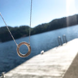 Håndlaget sølvsmykke. Design: Rund (lite). Enkle smykker