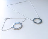Rund (stor) - smykke og armbånd i sølv